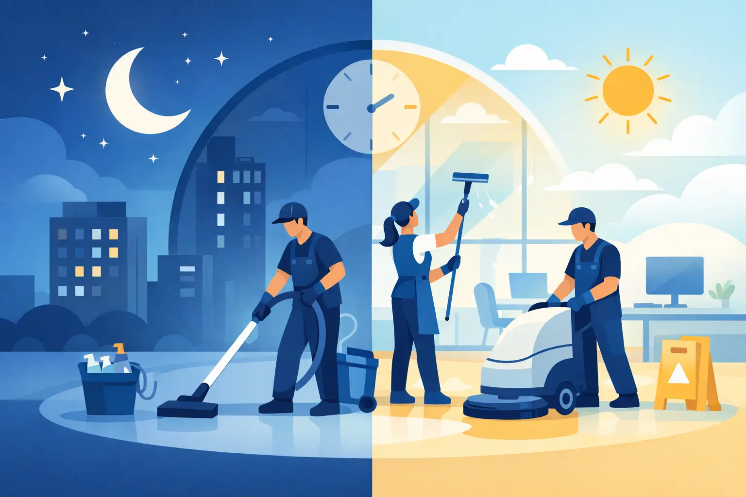 24 Hour Commercial Cleaning That Works