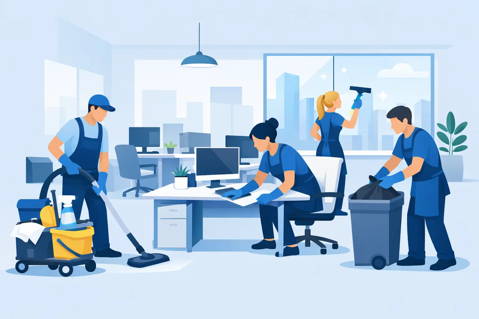 Office Cleaning Case Study for Busy Workplaces