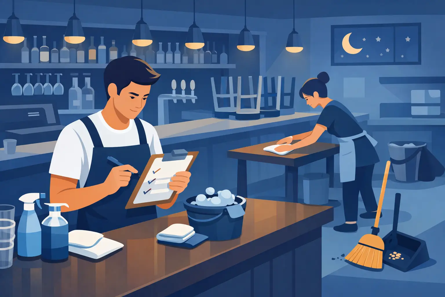 Bar Cleaning Closing Checklist That Works