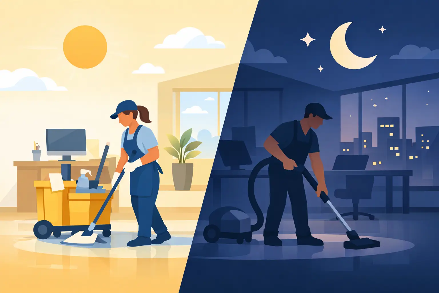 Daytime vs Evening Cleaning Services