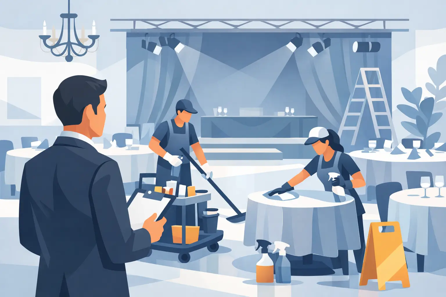 Event Venue Cleaning Review for Managers