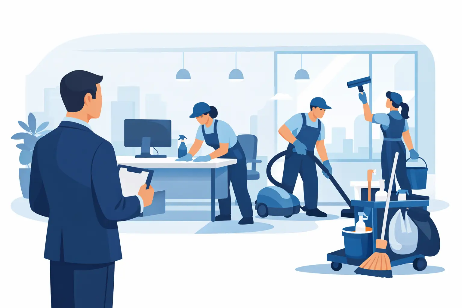 Office Cleaning Staffing Example for Managers