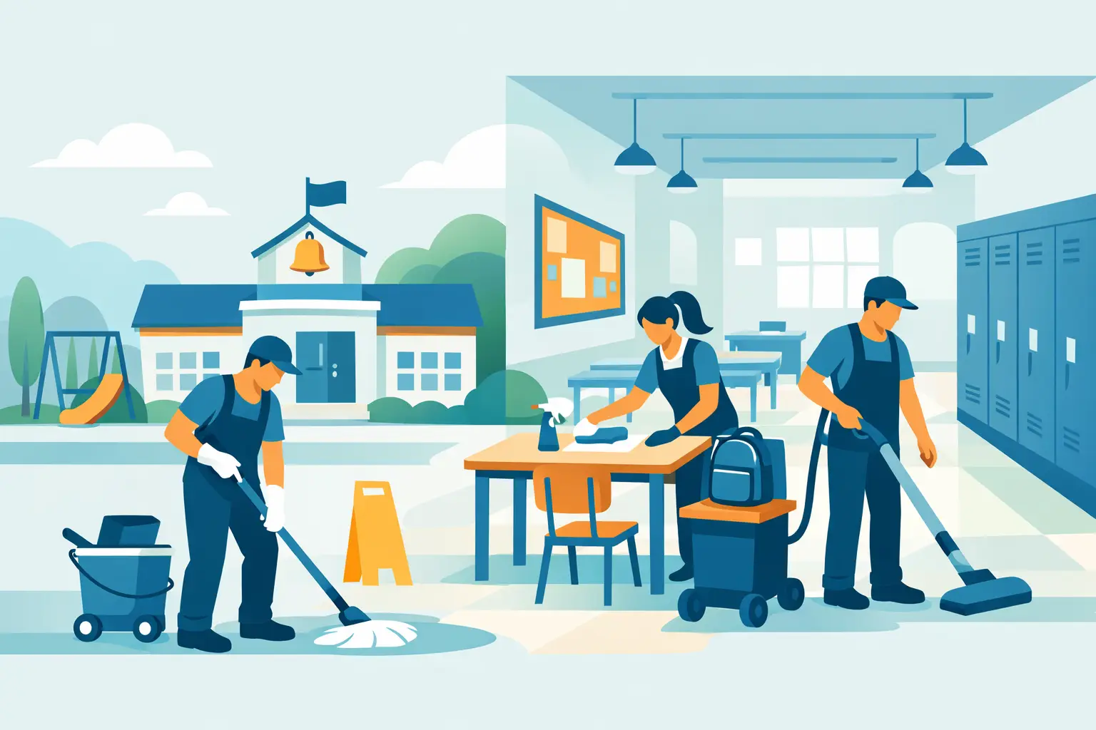 School Cleaning Services That Fit the Site