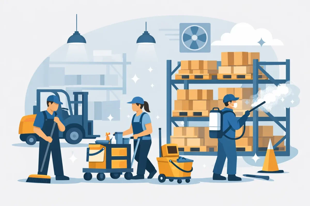 Best Warehouse Cleaning Methods for Safer Sites