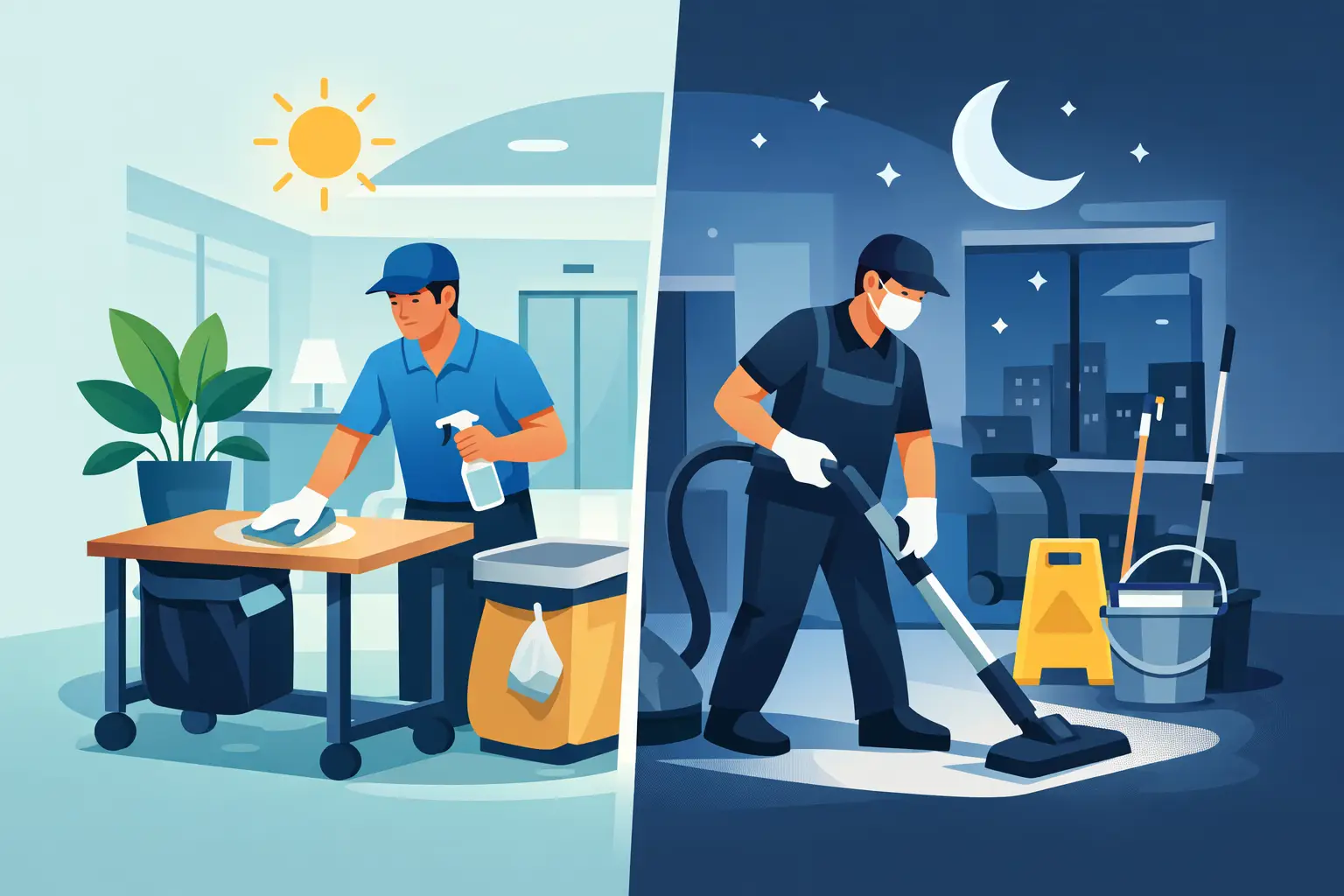 Day Porter vs Contract Cleaning Explained