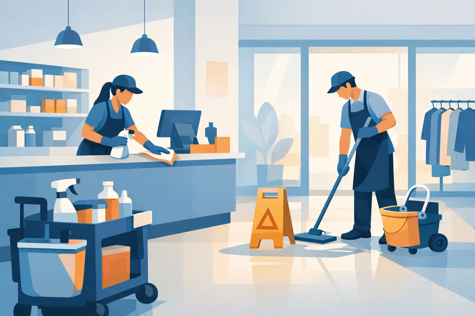 Shop Cleaning Before Opening Done Right