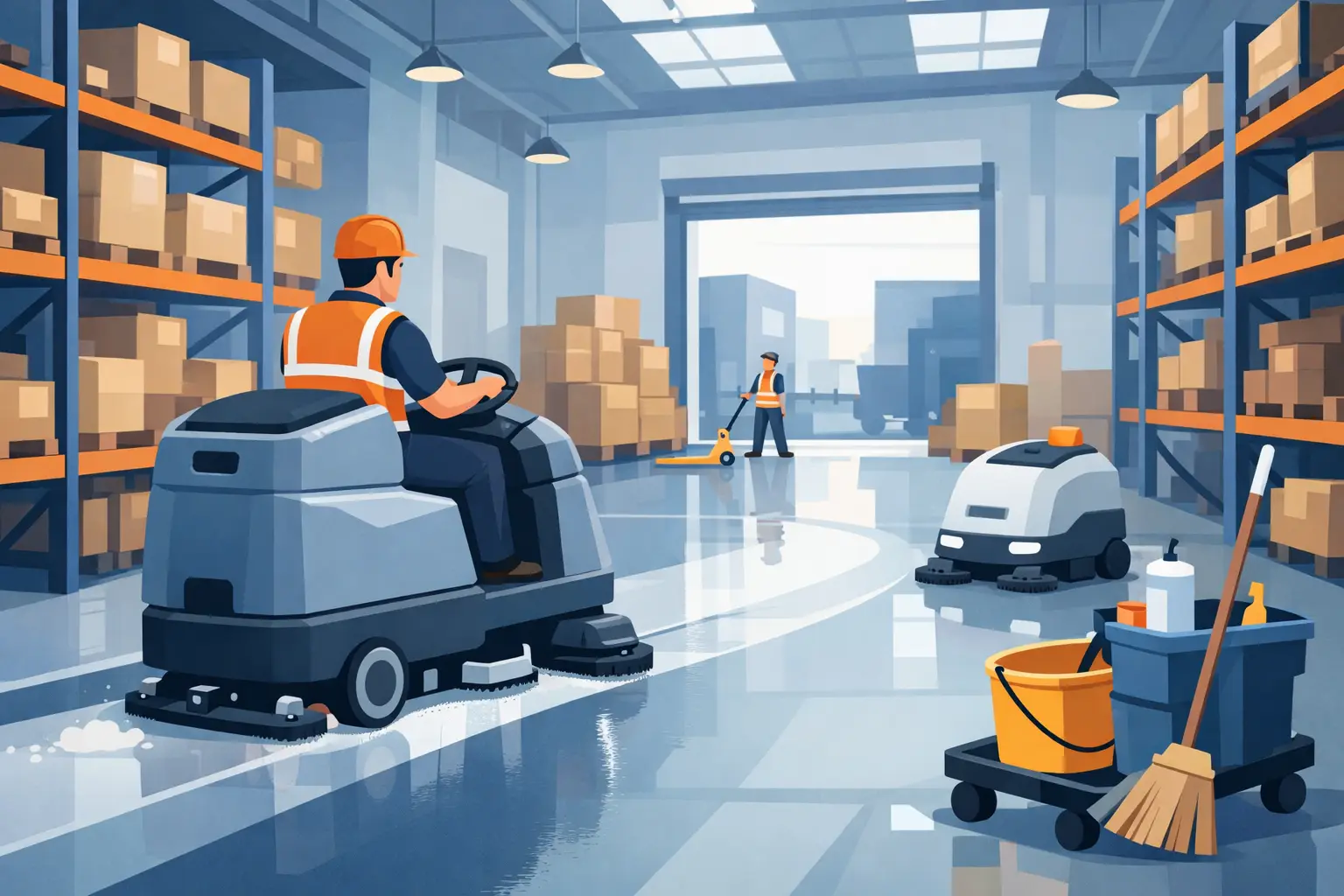 Warehouse Floor Cleaning Guide for Busy Sites